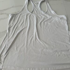 Ladies white sportswear top  size L